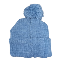 Thumbnail for Steel Blue Pom Pom Beanies