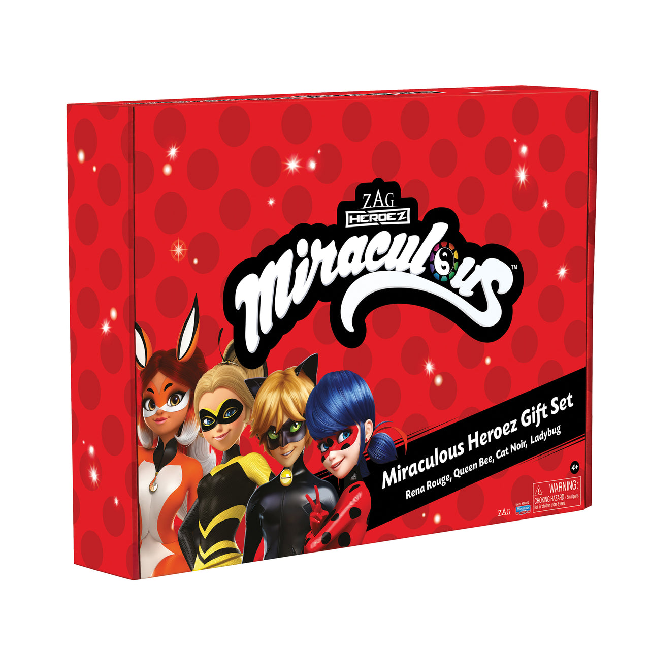 Miraculous Heroez Doll Gift Set, 4 Pieces