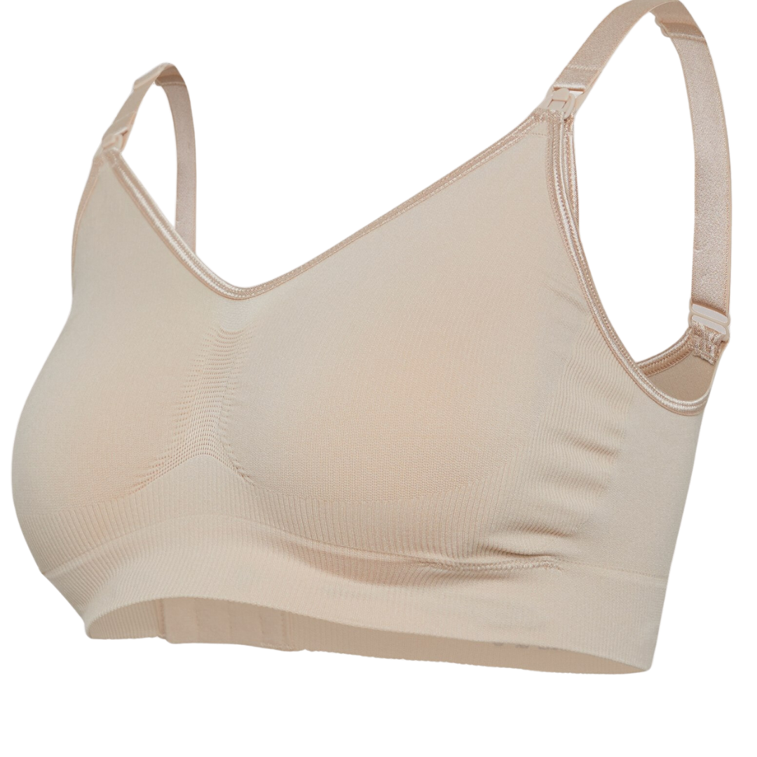 Seamless Adjustable Maternity and Nursing Bra - Honey