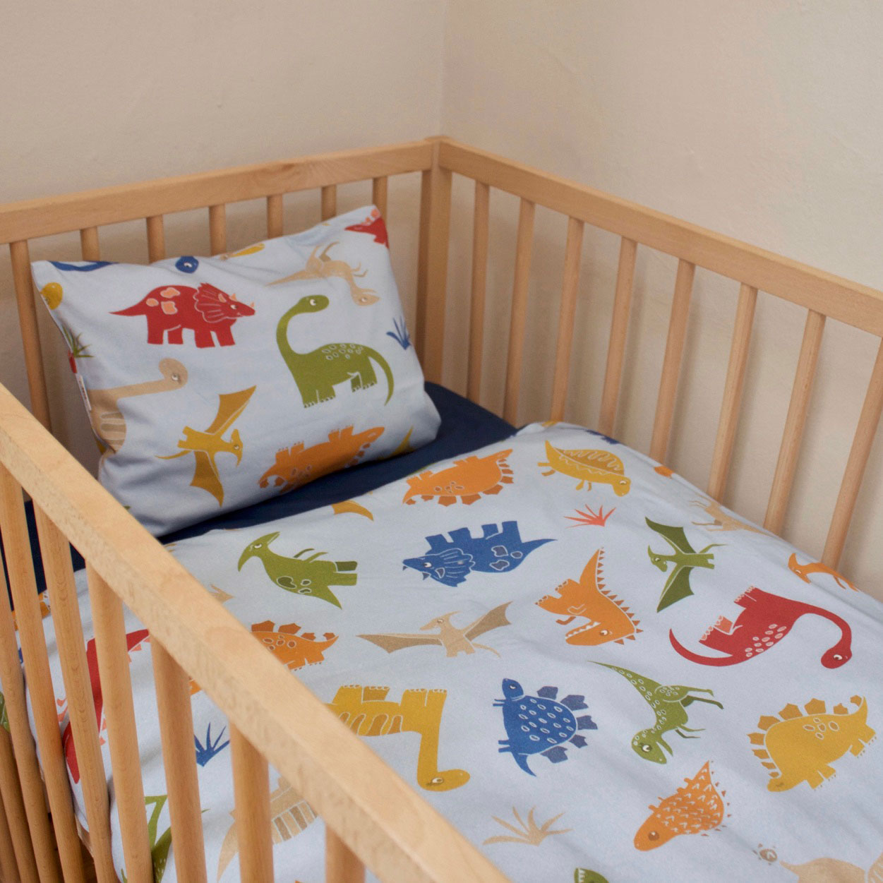 Duvet Cover and Pillowcase - Dino