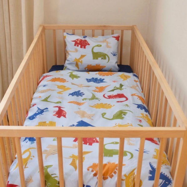Duvet Cover and Pillowcase - Dino
