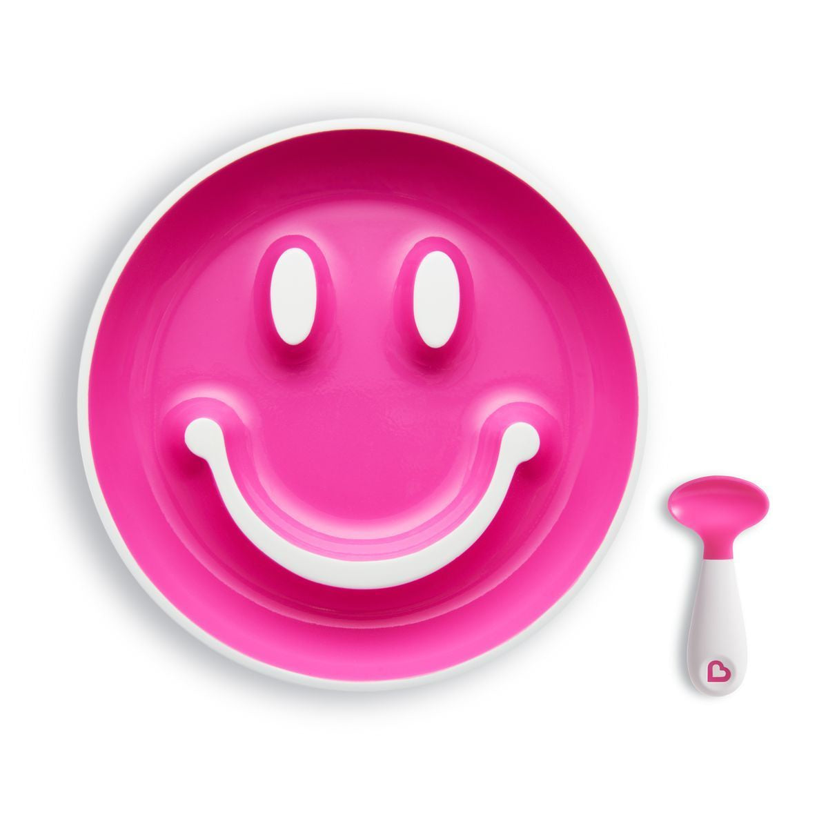Munchkin Smile & Scoop Plate - Pink
