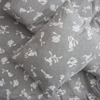Thumbnail for Duvet Cover and Pillowcase - Grey Bunny