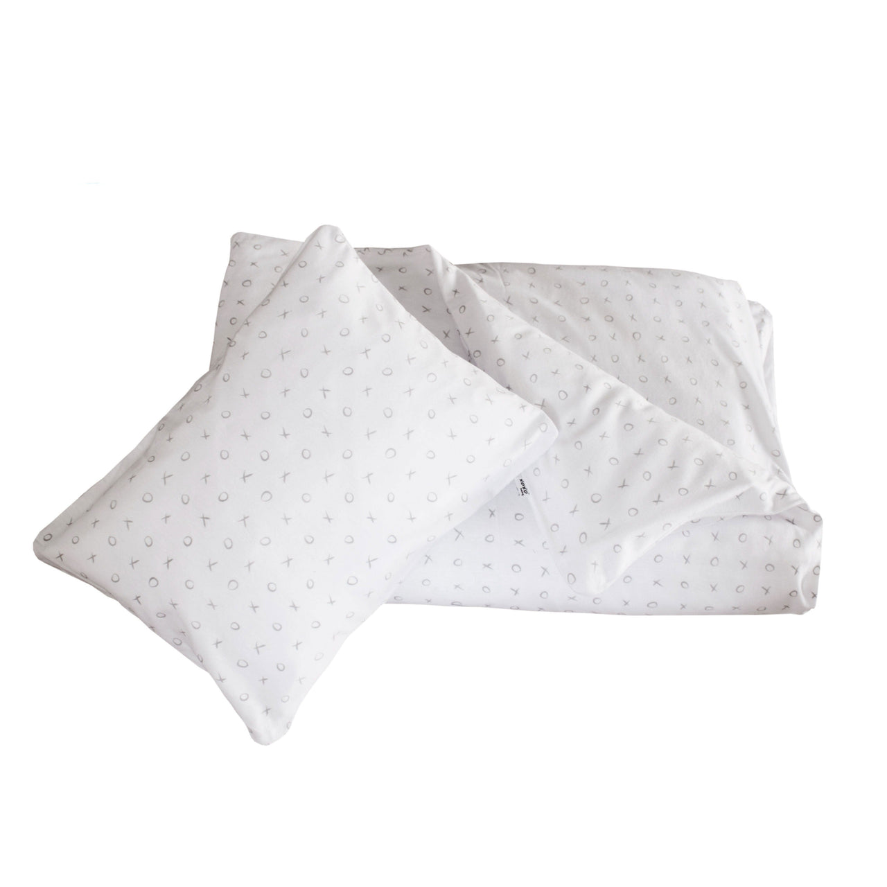 Duvet Cover and Pillowcase - Grey XOXO