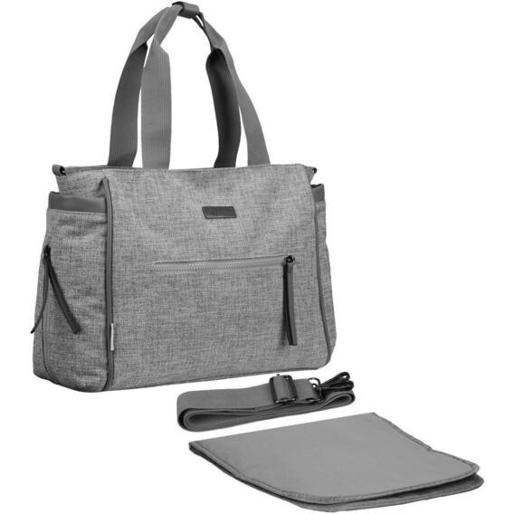 Totes Babe Luna Diaper Shoulder Bag Light Grey