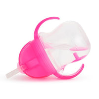 Thumbnail for Munchkin Click Lock Weighted Flip Straw Cup 296ml - Pink