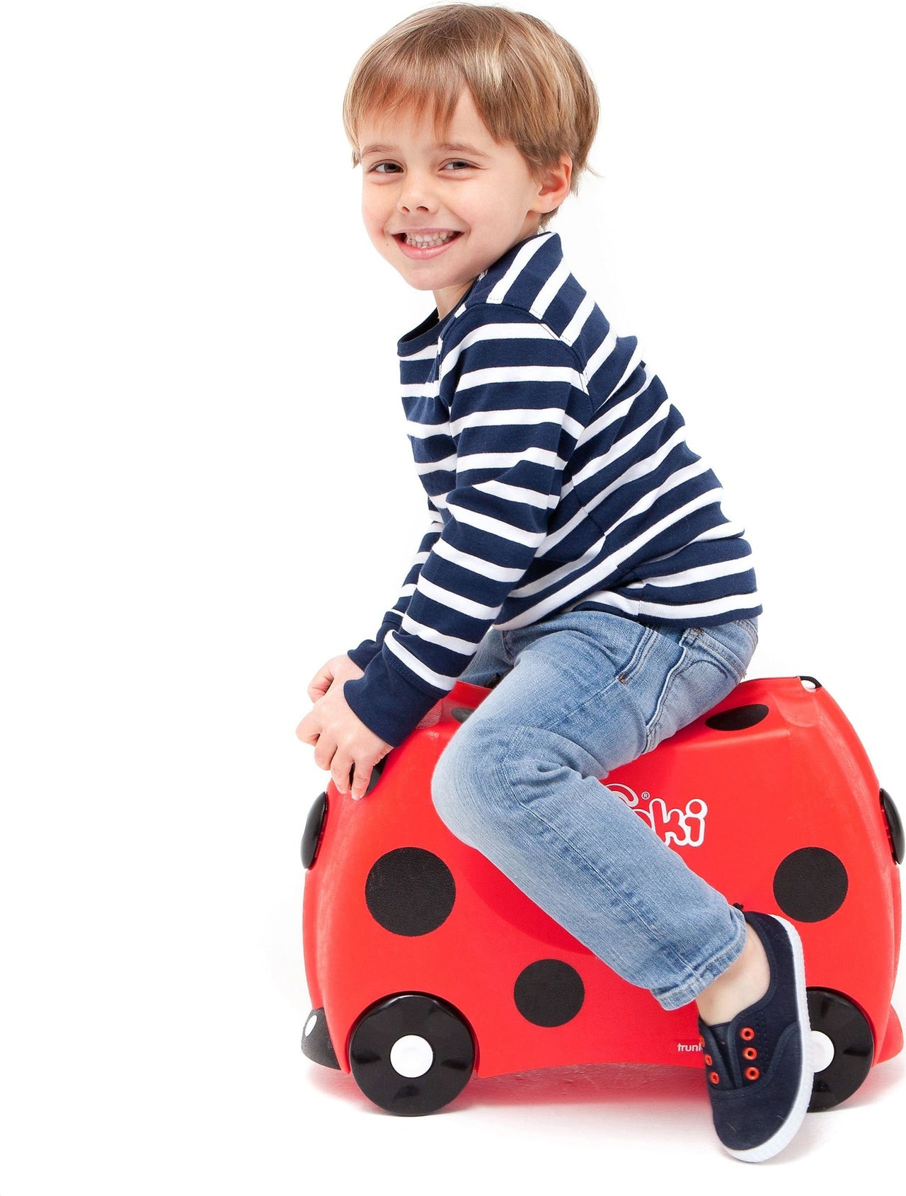 Ride-on kids suitcase - Harley Ladybug