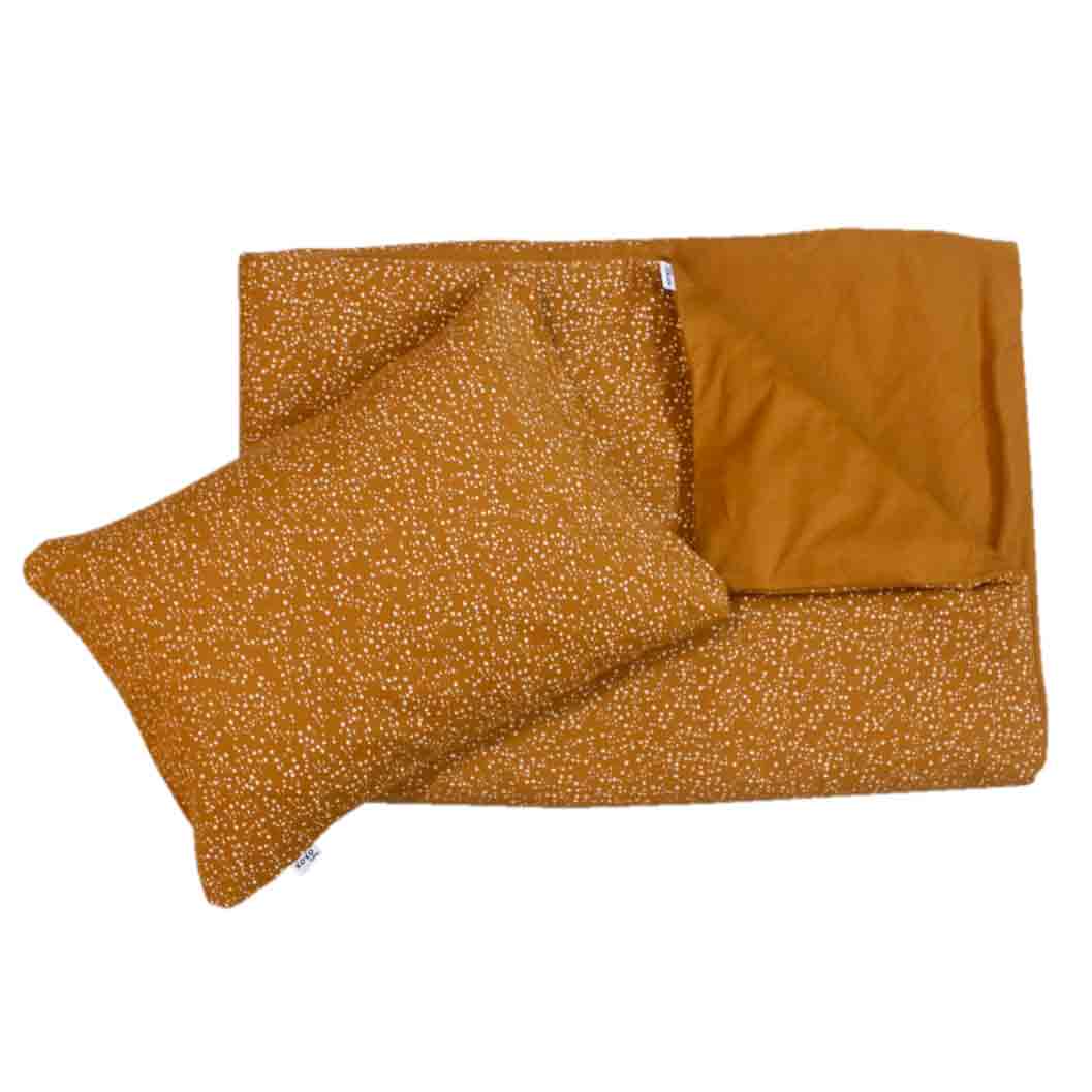 Duvet Cover and Pillowcase - Terracotta Speckles